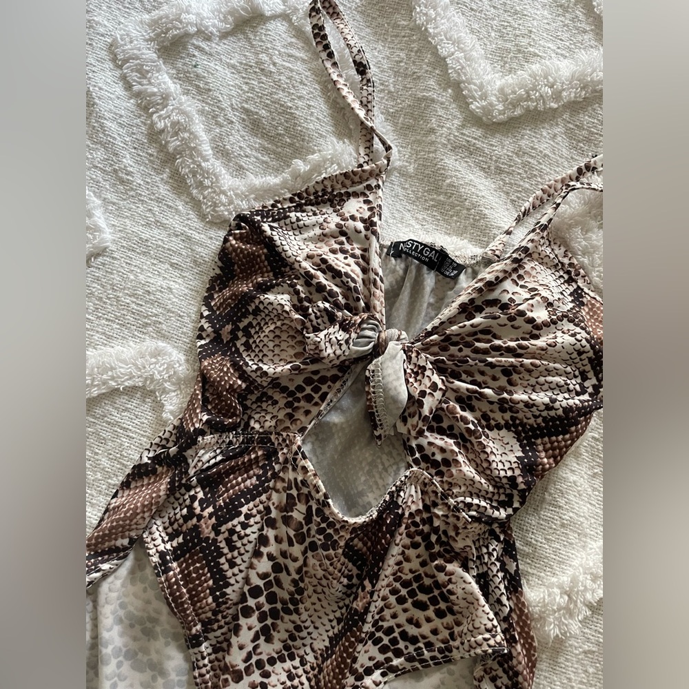 Snake Print Bodysuit